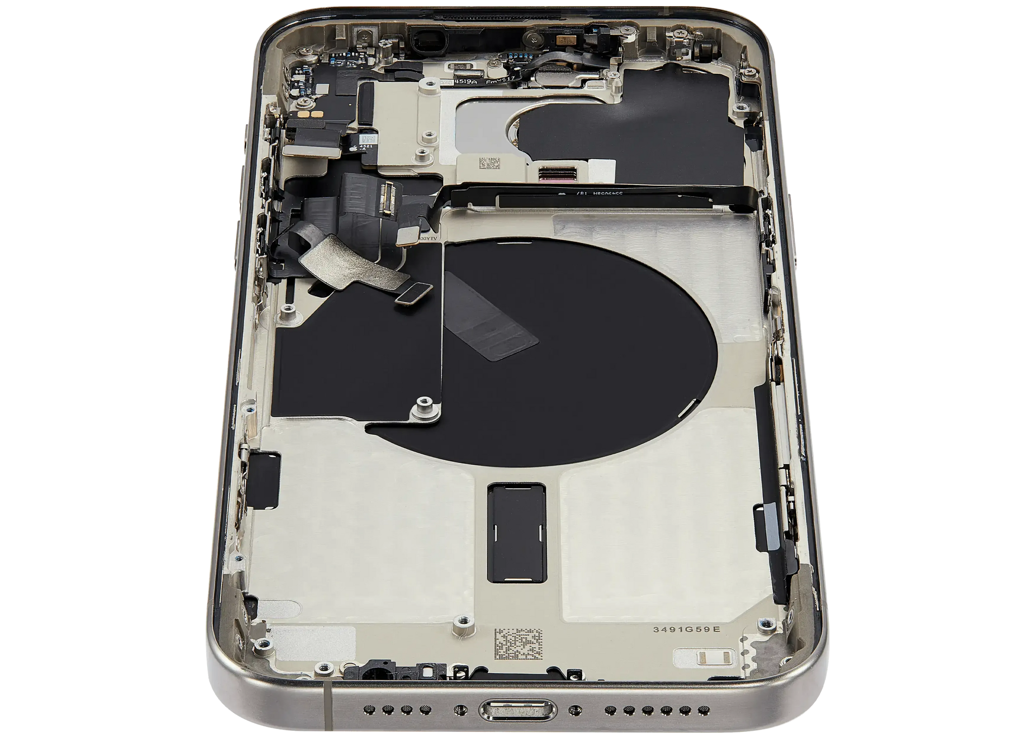 Back Housing W/ Small Parts For iPhone 15 Pro Max (US Version) (Pull) (Natural Titanium)