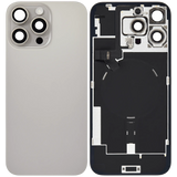 Back Glass w/ MagSafe Magnet & NFC & Flashlight Flex For iPhone 16 Pro Max (Pull) (Natural Titanium)