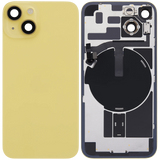 Back Glass w/ MagSafe Magnet & NFC & Flashlight Flex For iPhone 14 (Pull) (Yellow)