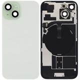 Back Glass w/ MagSafe Magnet & NFC & Flashlight Flex For iPhone 15 (Pull) (Green)