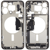 Mid-Frame Housing W/ Charging Port Flex & Small Parts For iPhone 15 Pro Max (EU / Global Version) (Pull) (Natural Titanium)