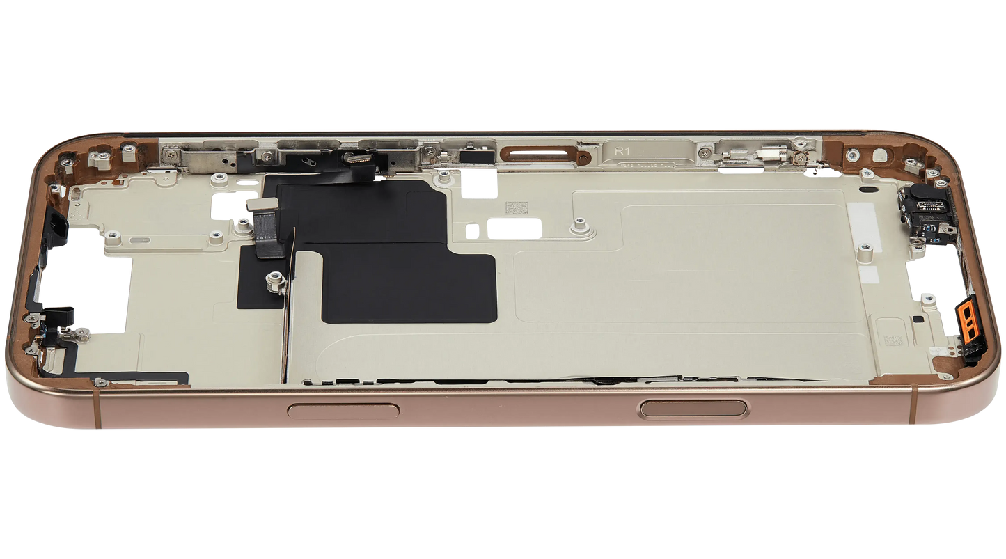Mid-Frame Housing W/ Small Parts For iPhone 16 Pro Max (EU / Global Version) (Pull) (Desert Titanium)