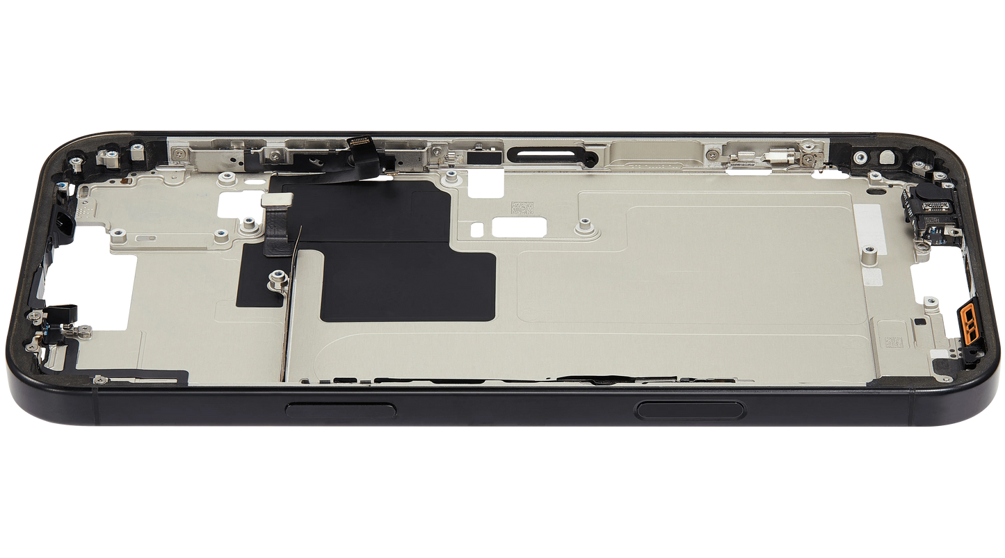 Mid-Frame Housing W/ Small Parts For iPhone 16 Pro Max (EU / Global Version) (Pull) (Black Titanium)