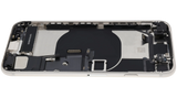 Back Housing W/ Charging Port Flex and Small Components Pre-Installed For iPhone SE (2022) (Used OEM) (Pull) (Starlight)