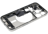 Mid-Frame Housing W/ Charging Port Flex & Small Parts For iPhone 15 Pro (US Version) (Pull) (White Titanium)