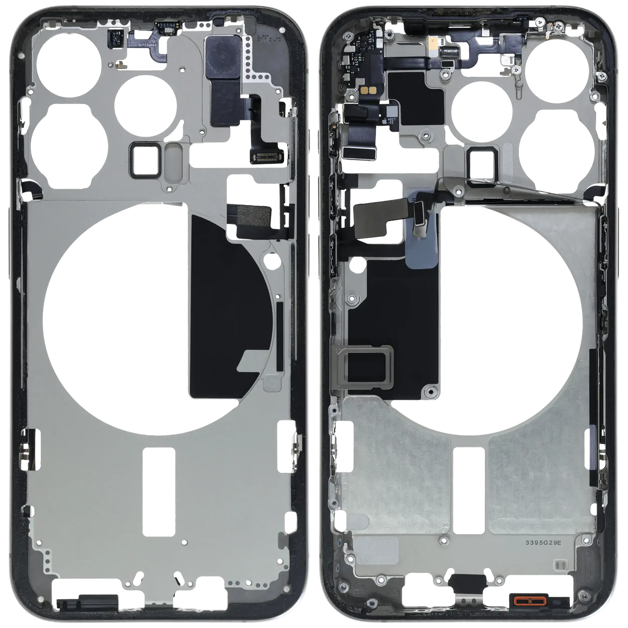 Mid-Frame Housing W/ Small Parts For iPhone 15 Pro (EU / Global Version) (Pull) (Natural Titanium)