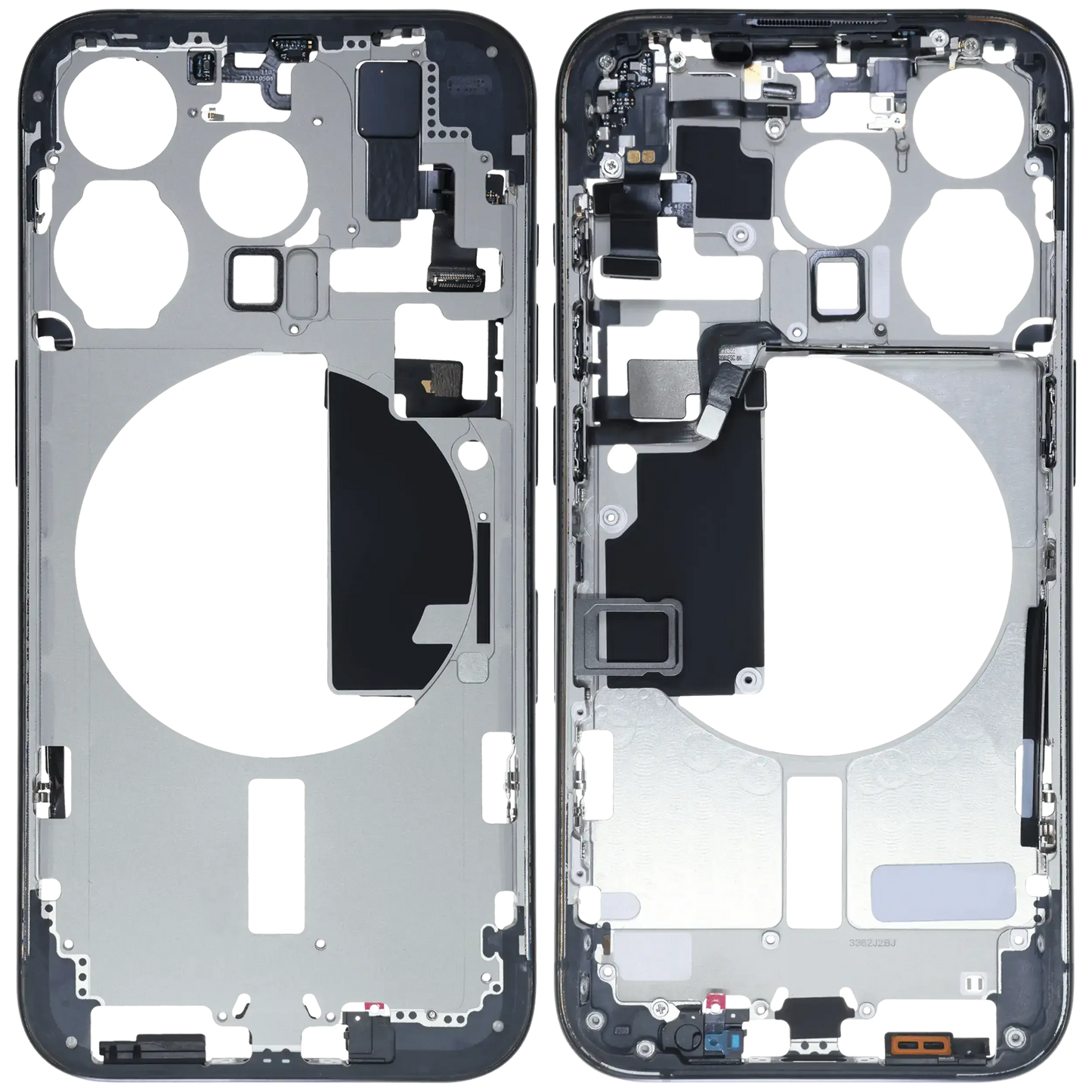 Mid-Frame Housing W/ Small Parts For iPhone 15 Pro (EU / Global Version) (Pull) (Blue Titanium)