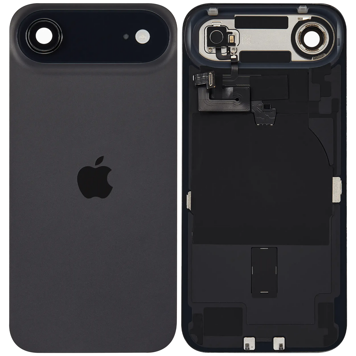 Back Glass w/ MagSafe Magnet & NFC & Flashlight Flex For iPhone Air (Pull) (Black)