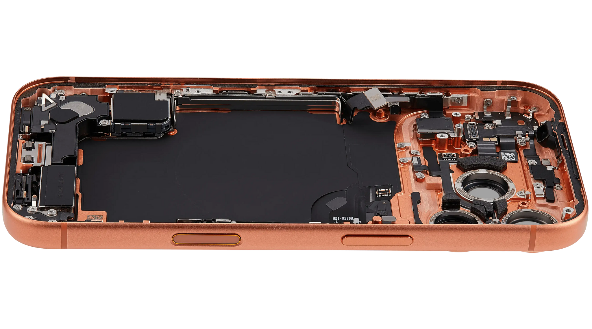 Back Housing W/ Charging Port Flex & Small Parts For iPhone 17 Pro (EU / Global Version) (Pull) (Cosmic Orange)