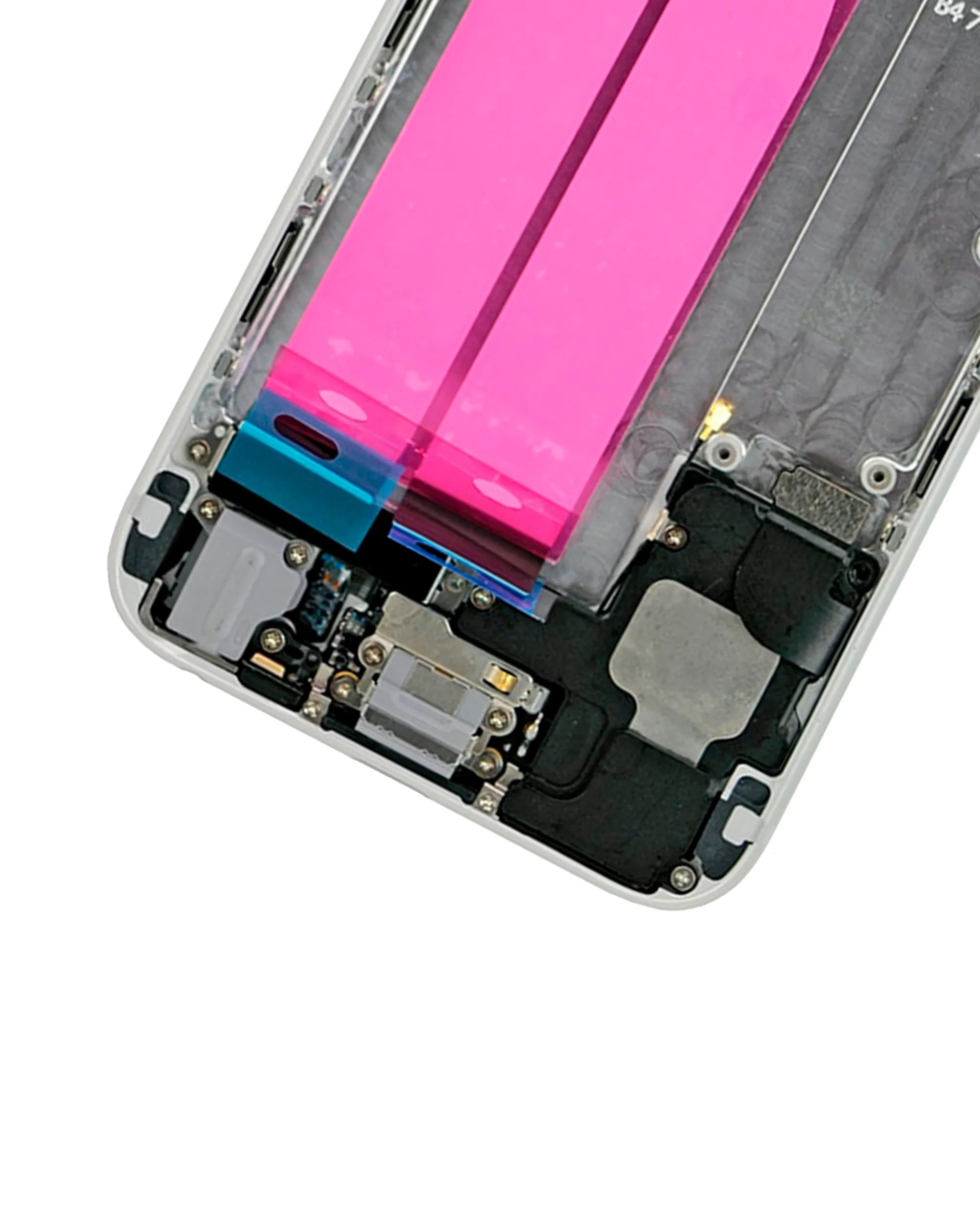 Back Housing W/ Small Components Pre-Installed For iPhone 6 (Used OEM) (Pull) (Silver)