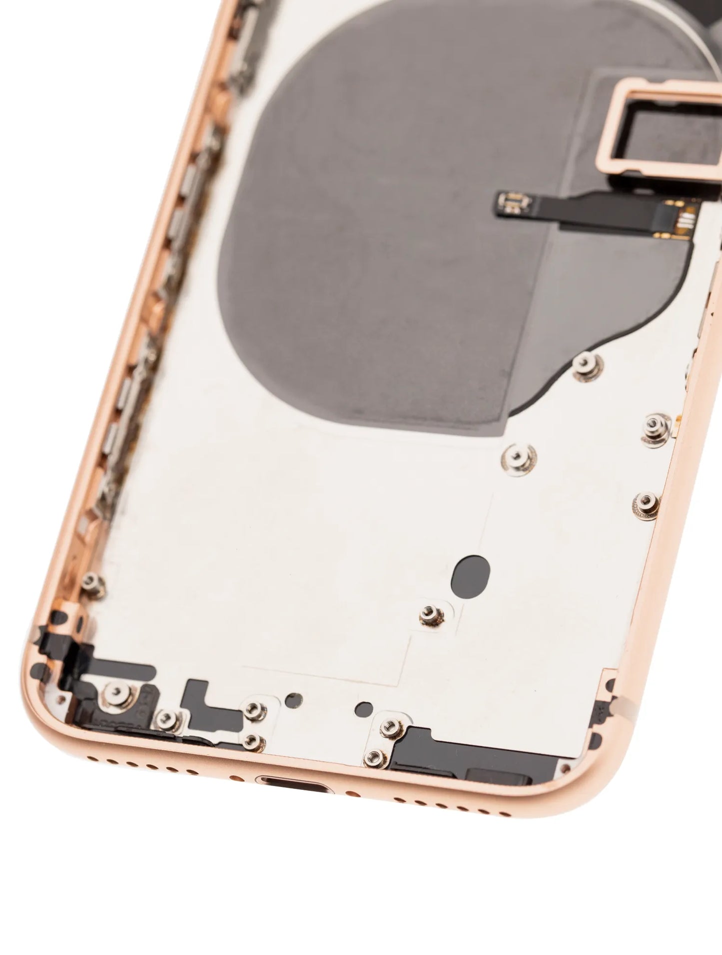 Back Housing W/ Small Components Pre-Installed For iPhone 8 (Pull) (Gold)