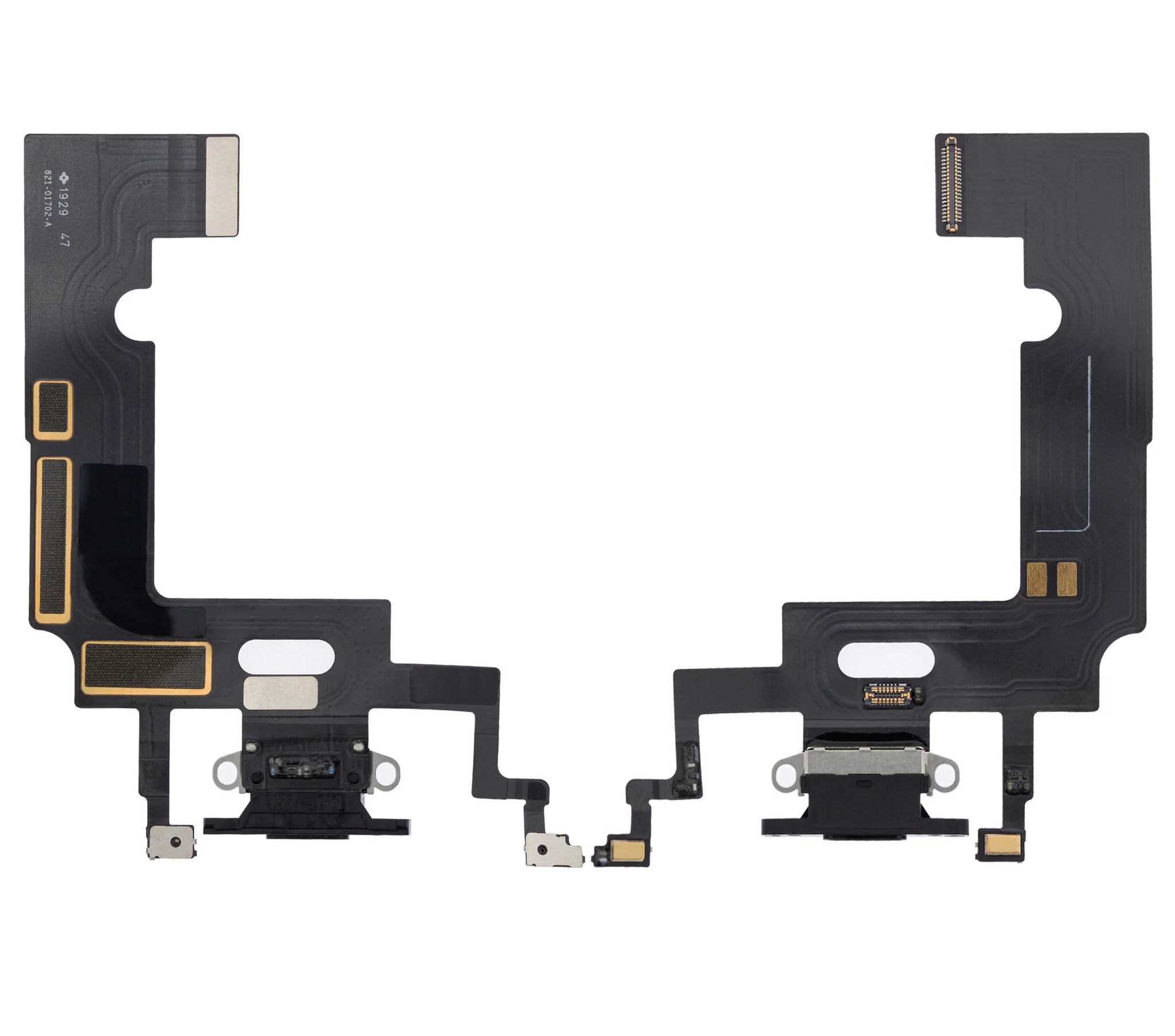 Charging Port Flex Cable For iPhone XR (Pull) (Black)