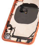 Back Housing W/ Small Components Pre-Installed For iPhone XR (Used OEM) (Pull) (Coral)