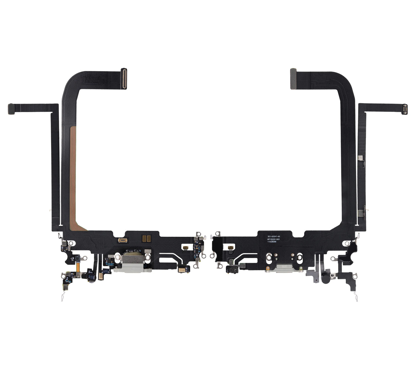 Charging Port Flex Cable For iPhone 13 Pro Max (Pull) (Silver)