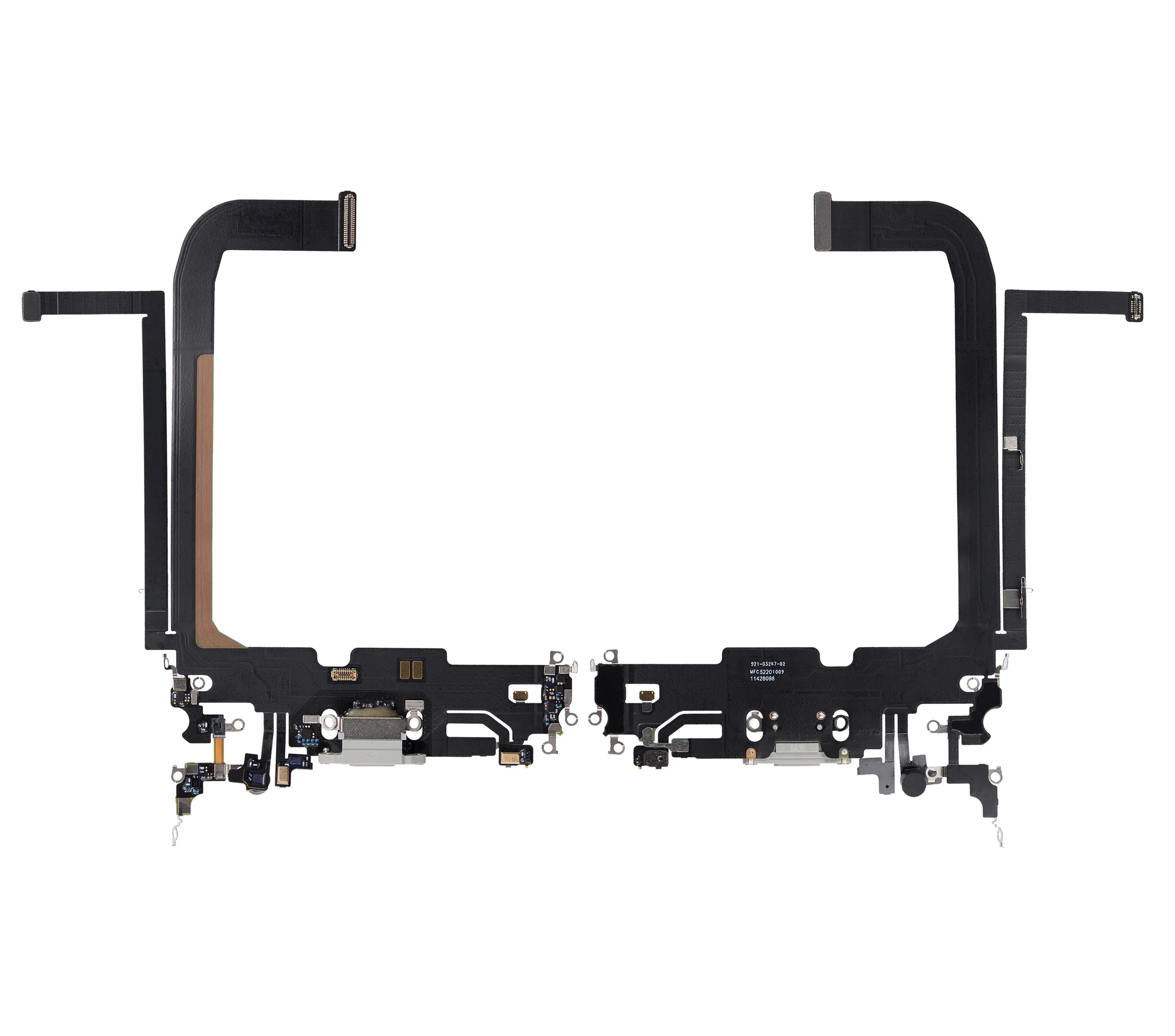 Charging Port Flex Cable For iPhone 13 Pro Max (Pull) (Silver)