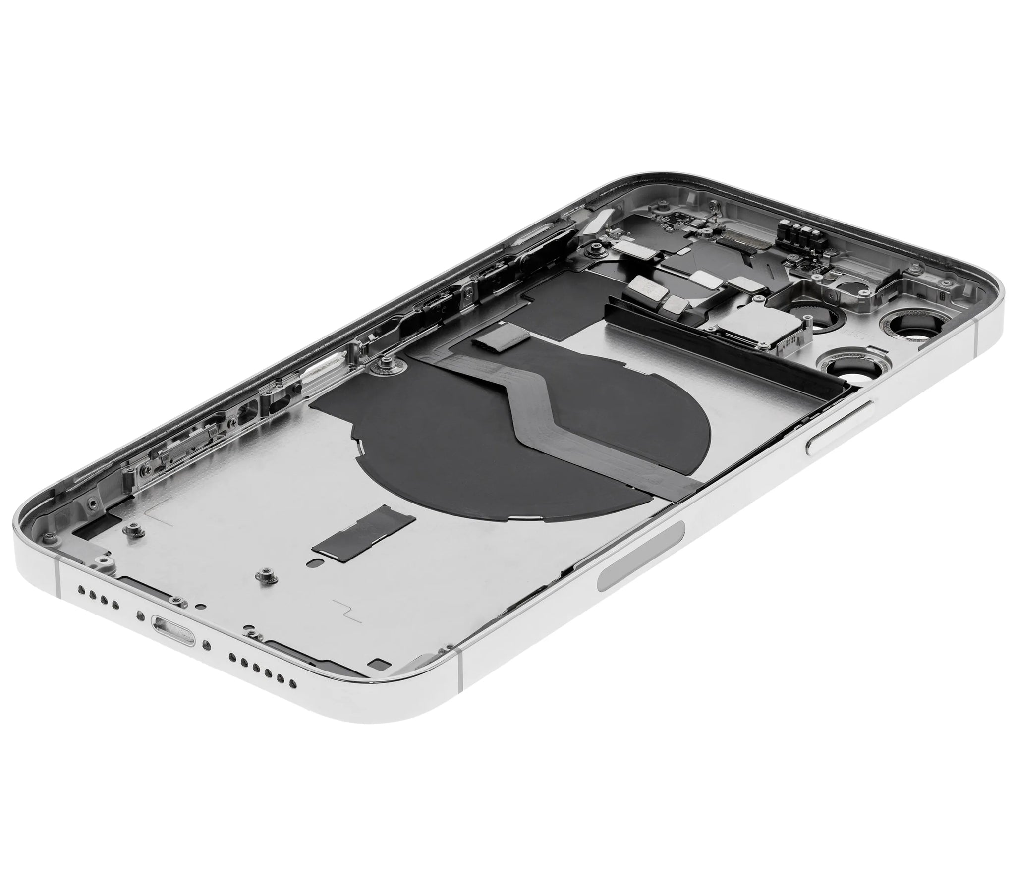 Back Housing W/ Small Parts For iPhone 12 Pro Max (US Version) (Pull) (Silver)