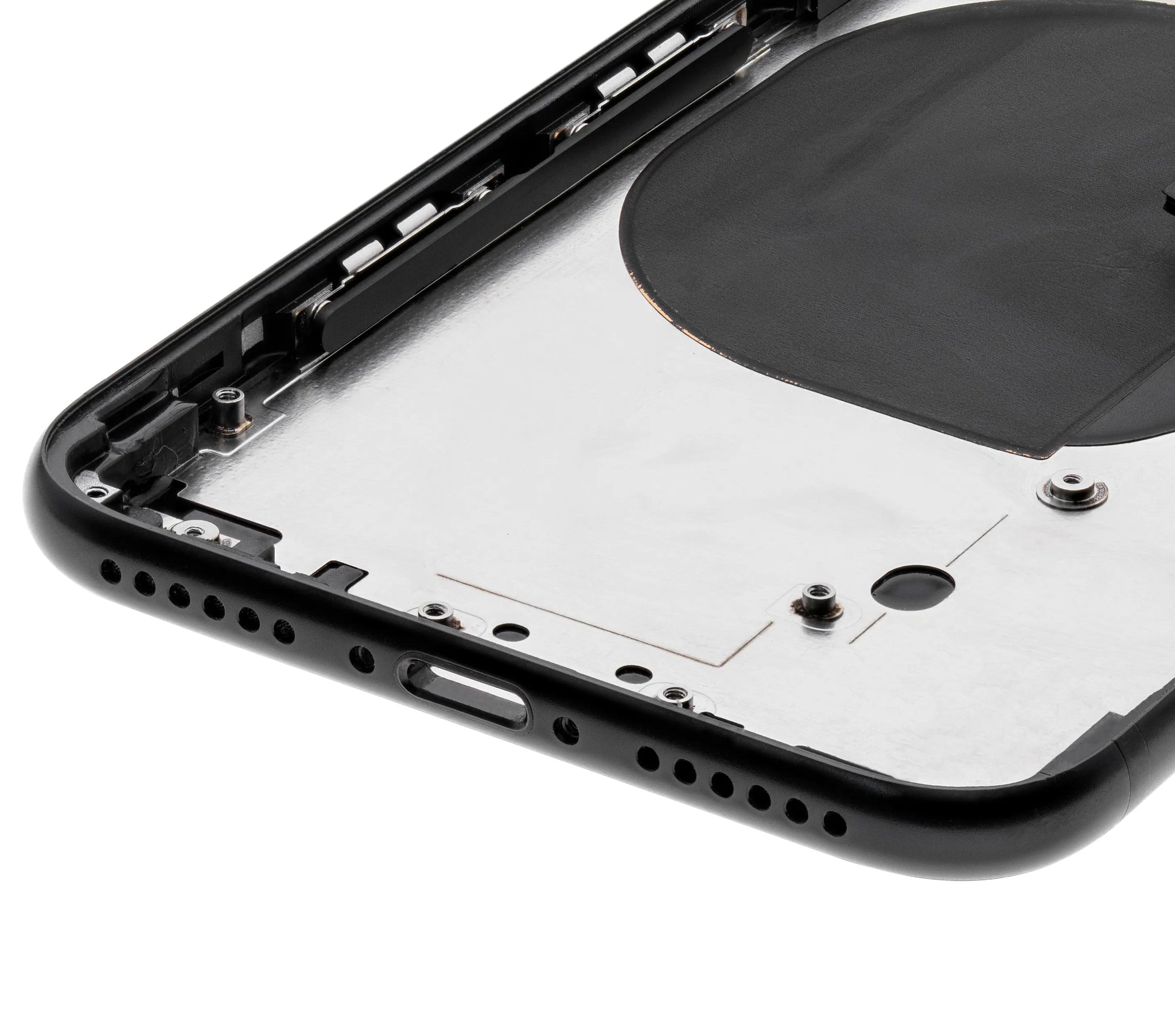 Back Housing W/ Small Components Pre-Installed For iPhone SE (2020) (Used OEM) (Pull) (Black)