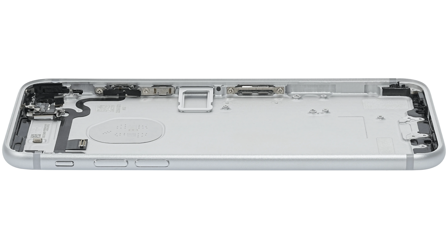 Back Housing W/ Small Components Pre-Installed For iPhone 7 (Pull) (Silver)