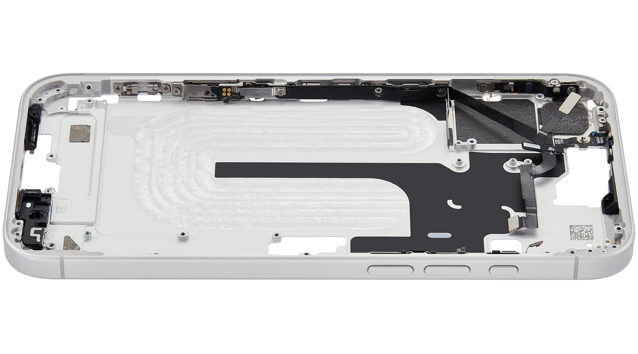 Mid-Frame Housing W/ Small Parts For iPhone 16 Plus (US Version) (Pull) (White)