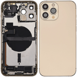 Back Housing W/ Charging Port Flex & Small Parts For iPhone 13 Pro Max (EU / Global Version) (Pull) (Gold)