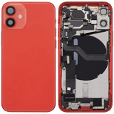 Back Housing W/ Charging Port Flex & Small Parts For iPhone 12 Mini (EU / Global Version) (Pull) (Red)