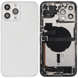 Back Housing W/ Charging Port Flex & Small Parts For iPhone 13 Pro Max (EU / Global Version) (Pull) (Silver)