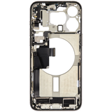 Mid-Frame Housing W/ Charging Port Flex & Small Parts For iPhone 15 Pro Max (US Version) (Pull) (White Titanium)