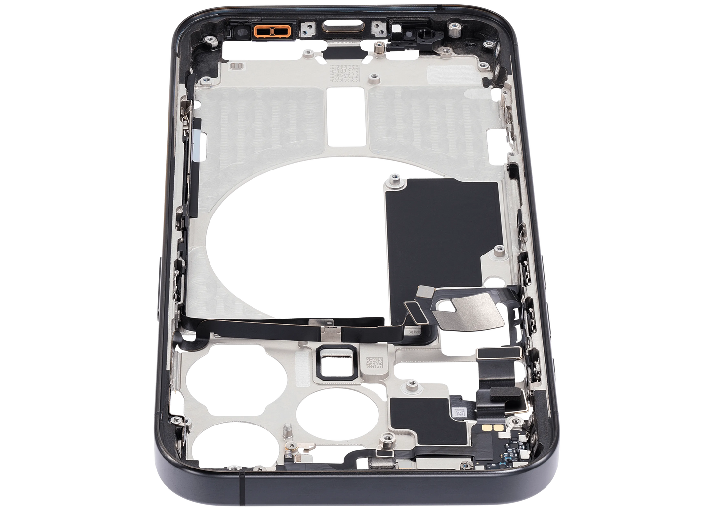 Mid-Frame Housing W/ Small Parts For iPhone 15 Pro (EU / Global Version) (Pull) (Black Titanium)