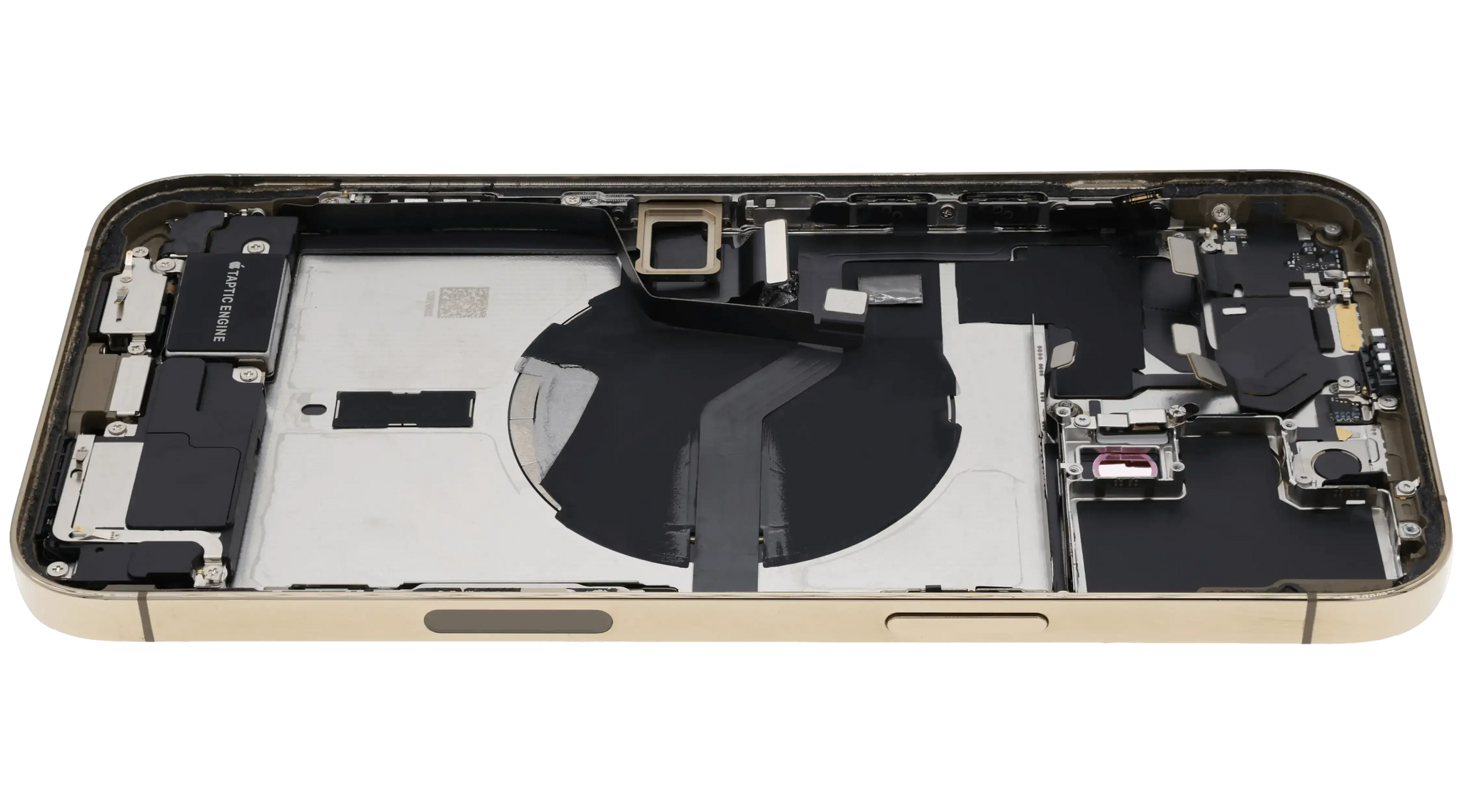 Back Housing W/ Charging Port Flex & Small Parts For iPhone 12 Pro Max (US Version) (Used OEM) (Pull) (Gold)