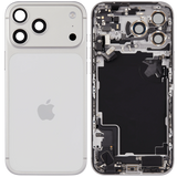 Back Housing W/ Charging Port Flex & Small Parts For iPhone 17 Pro Max (EU / Global Version) (Pull) (Silver)