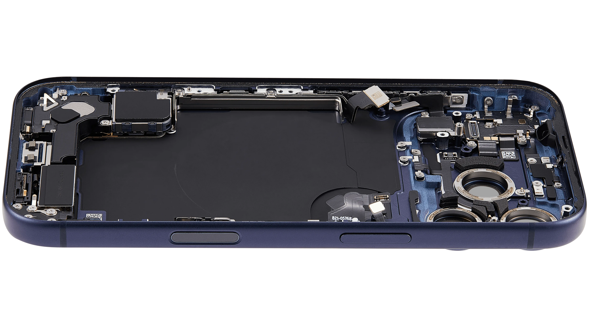 Back Housing W/ Charging Port Flex & Small Parts For iPhone 17 Pro (EU / Global Version) (Pull) (Deep Blue)