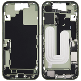 Mid-Frame Housing W/ Charging Port Flex & Small Parts For iPhone 17 (US Version) (Pull) (Sage)