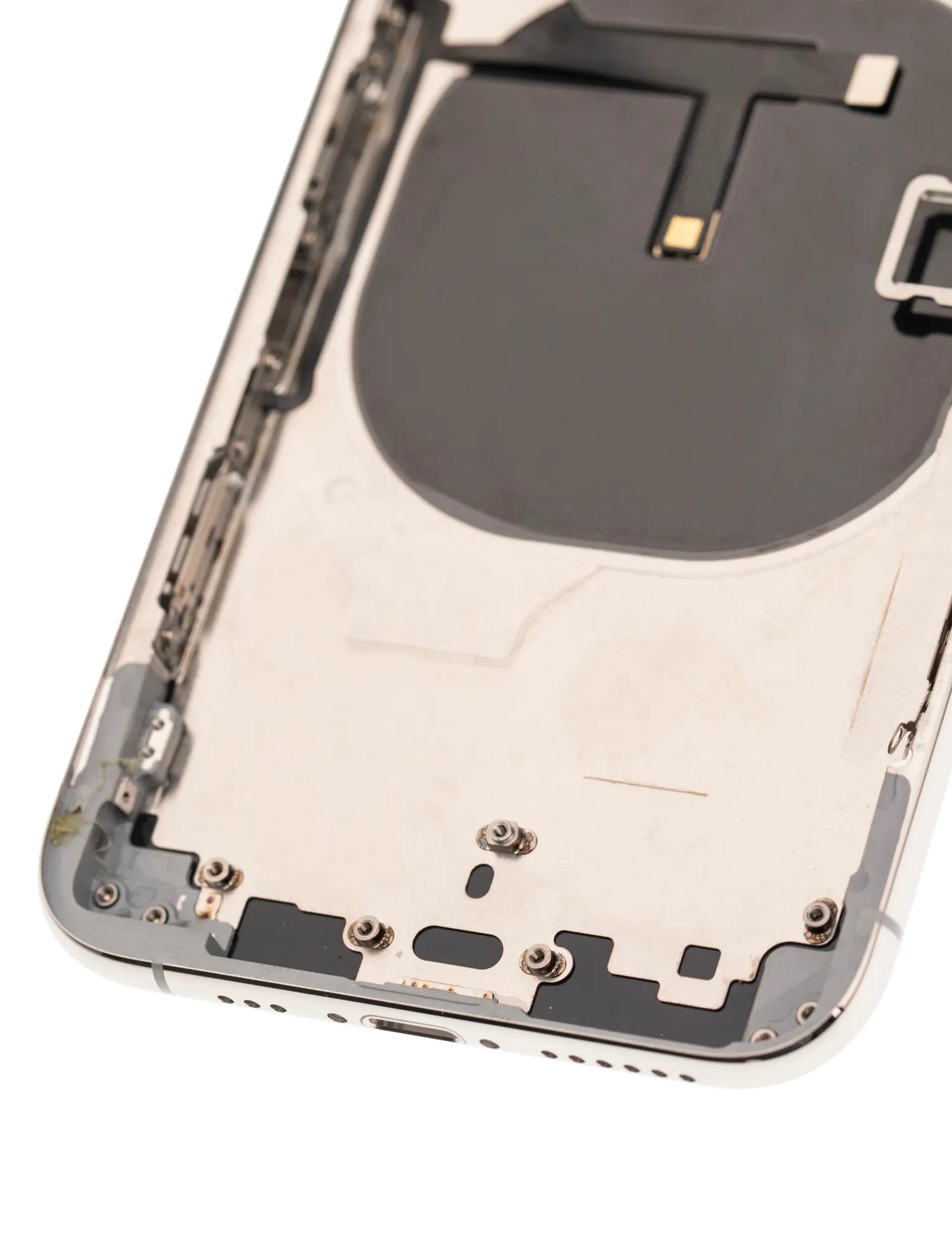 Back Housing W/ Small Components Pre-Installed For iPhone XS (Used OEM) (Pull) (Silver)
