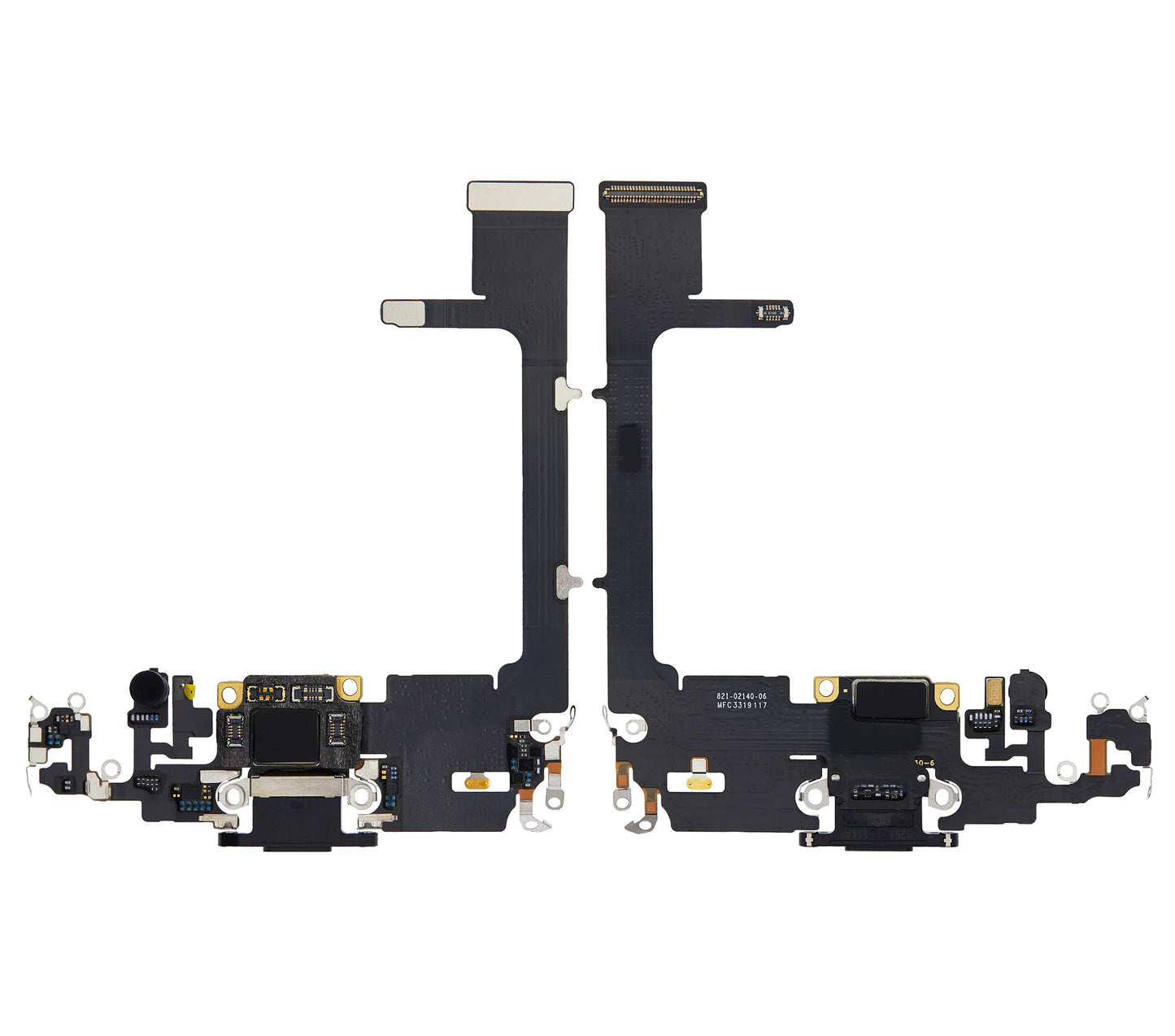 Charging Port Flex Cable With Board For iPhone 11 Pro (Used OEM) (Pull) (Space Gray)