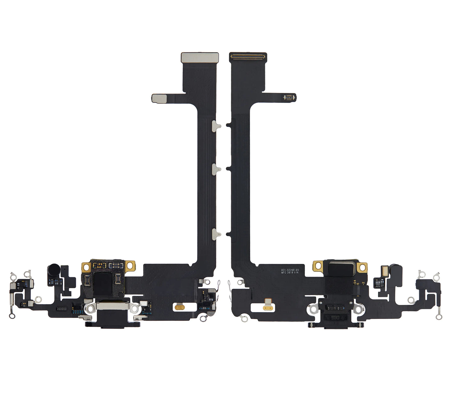 Charging Port Flex Cable With Board For iPhone 11 Pro Max (Used OEM) (Pull) (Space Gray)