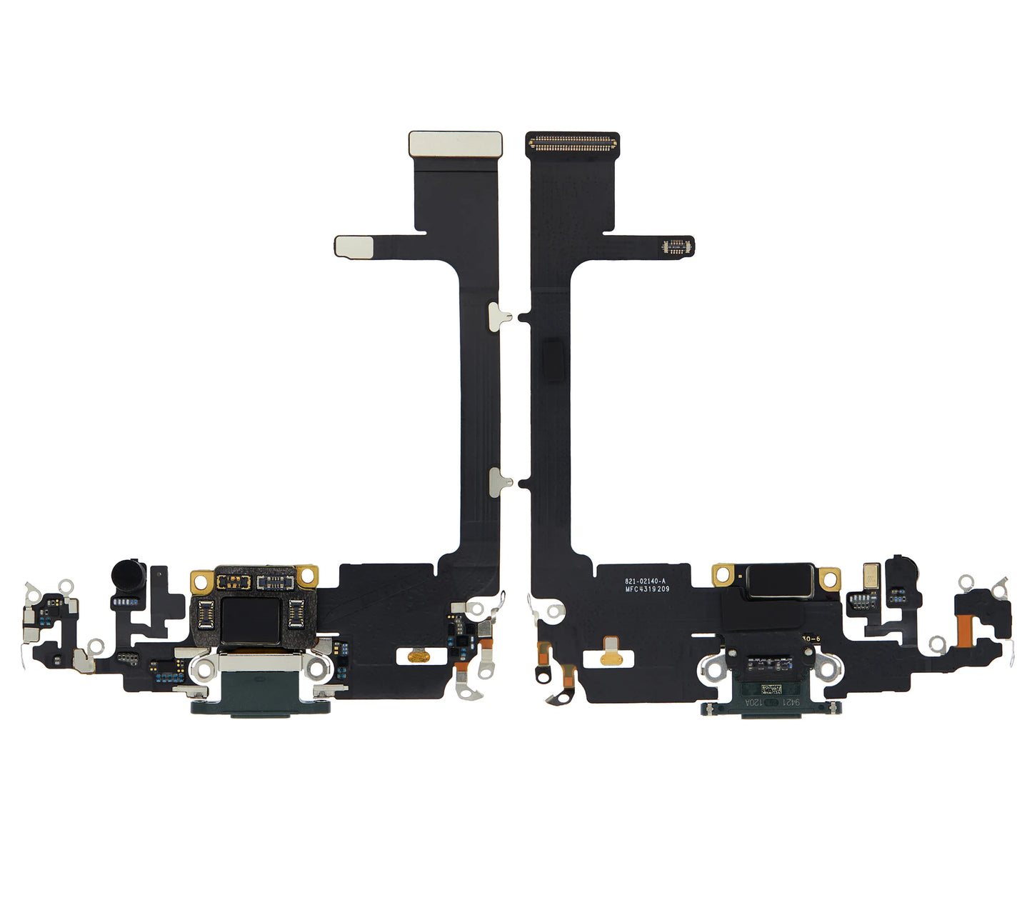 Charging Port Flex Cable With Board For iPhone 11 Pro (Used OEM) (Pull) (Midnight Green)