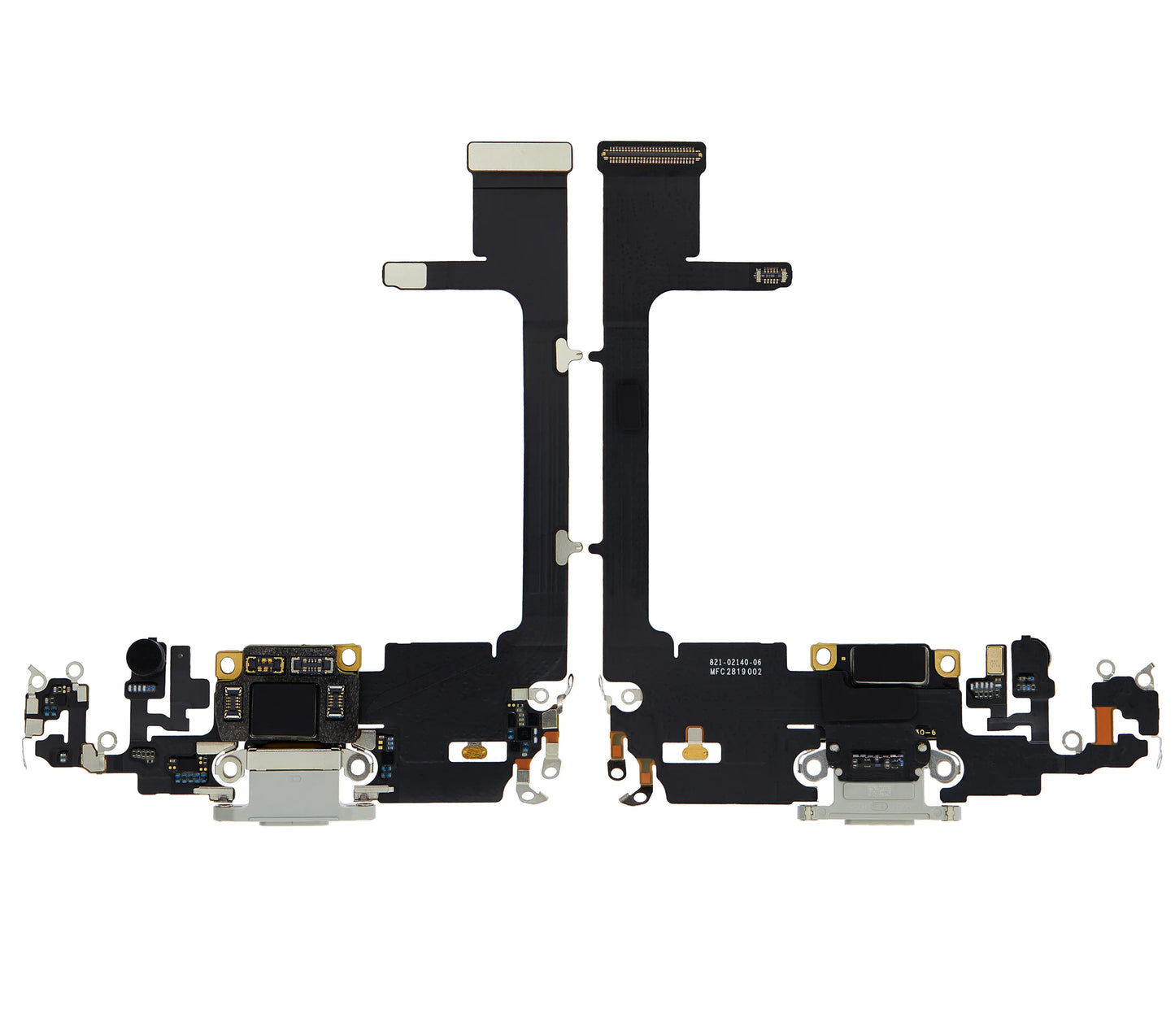 Charging Port Flex Cable With Board For iPhone 11 Pro (Used OEM) (Pull) (Silver)