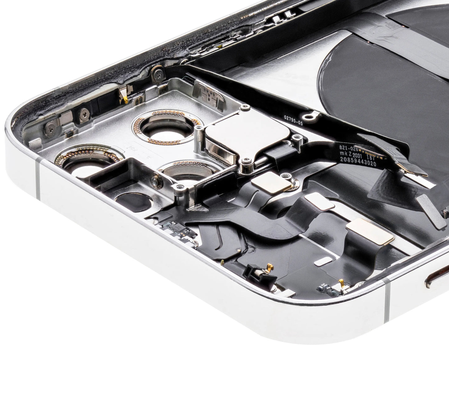 Back Housing W/ Small Parts For iPhone 12 Pro (US Version) (Used OEM) (Pull) (Silver)