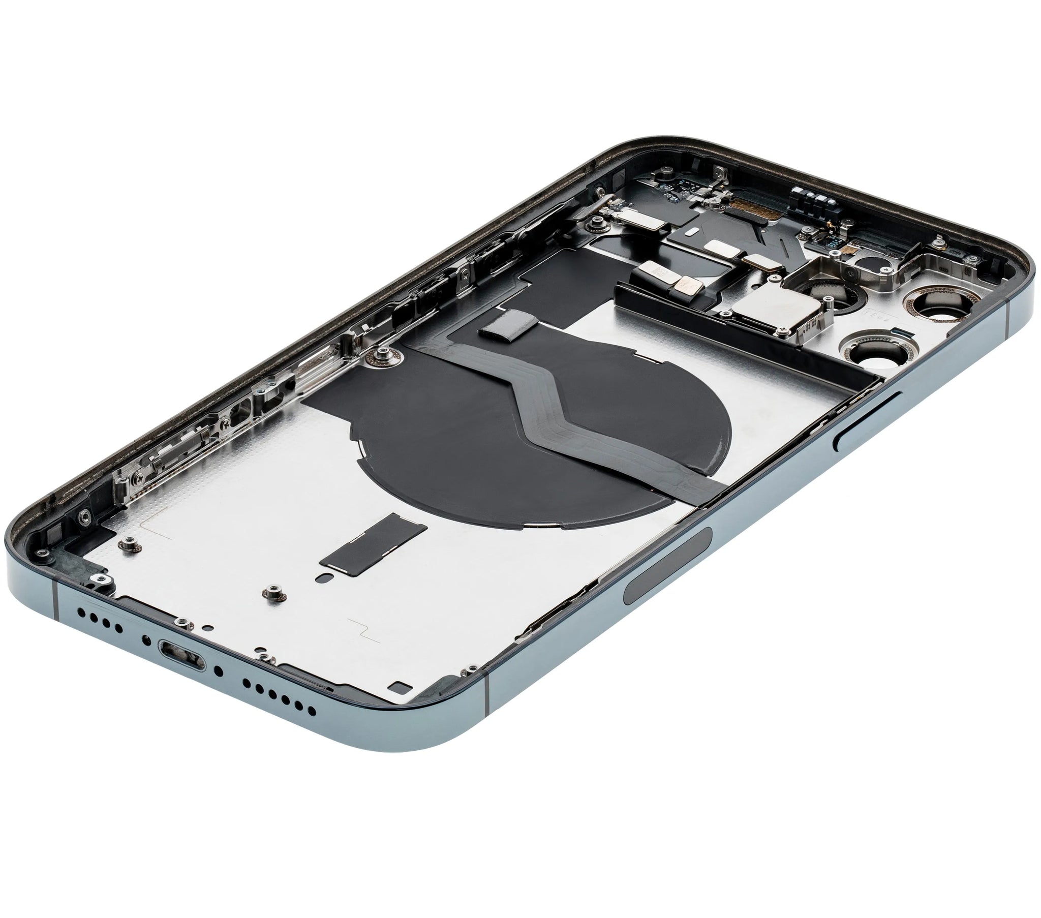 Back Housing W/ Small Parts For iPhone 12 Pro Max (US Version) (Pull) (Pacific Blue)