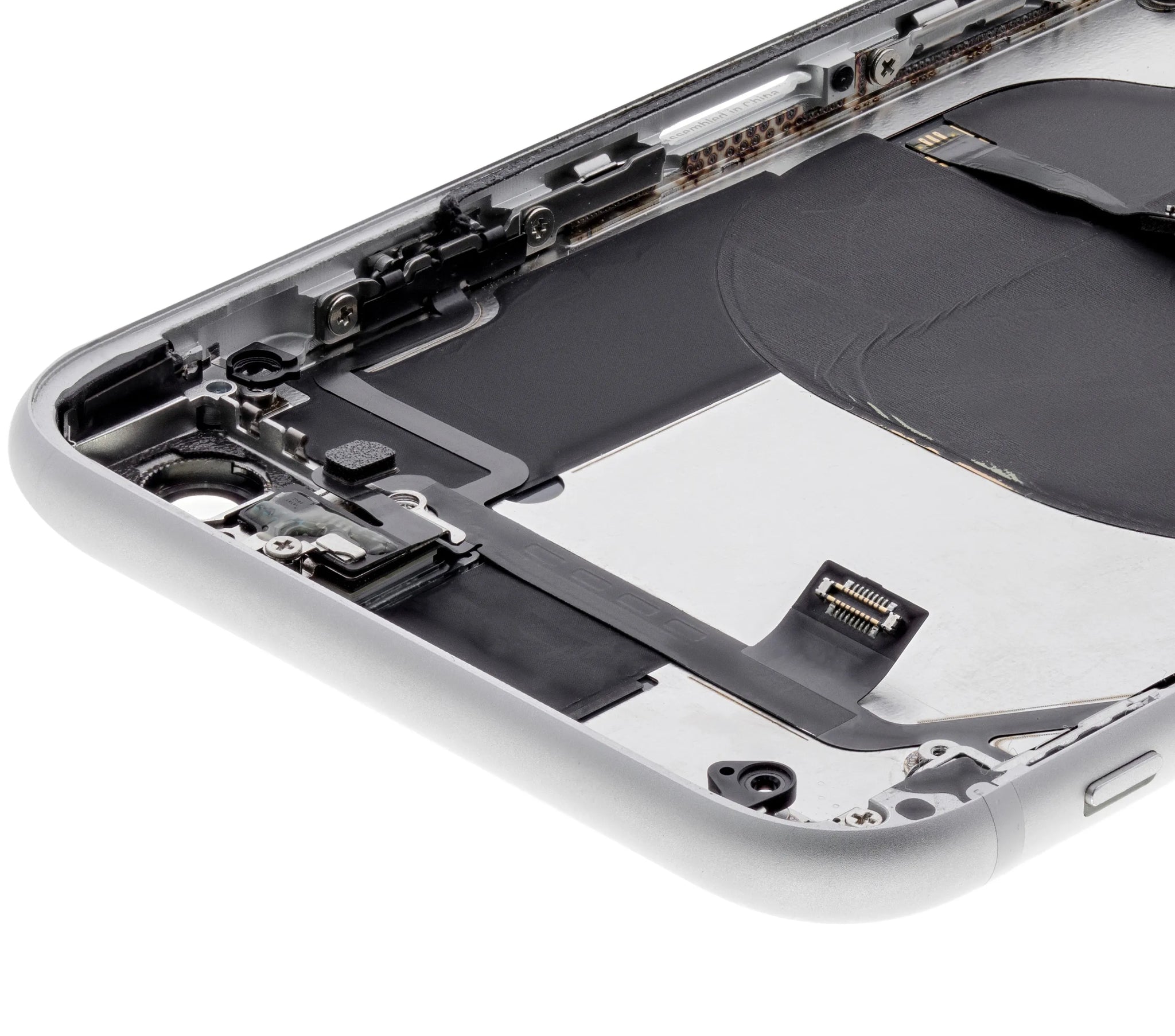 Back Housing W/ Small Components Pre-Installed For iPhone SE (2020) (Used OEM) (Pull) (White)