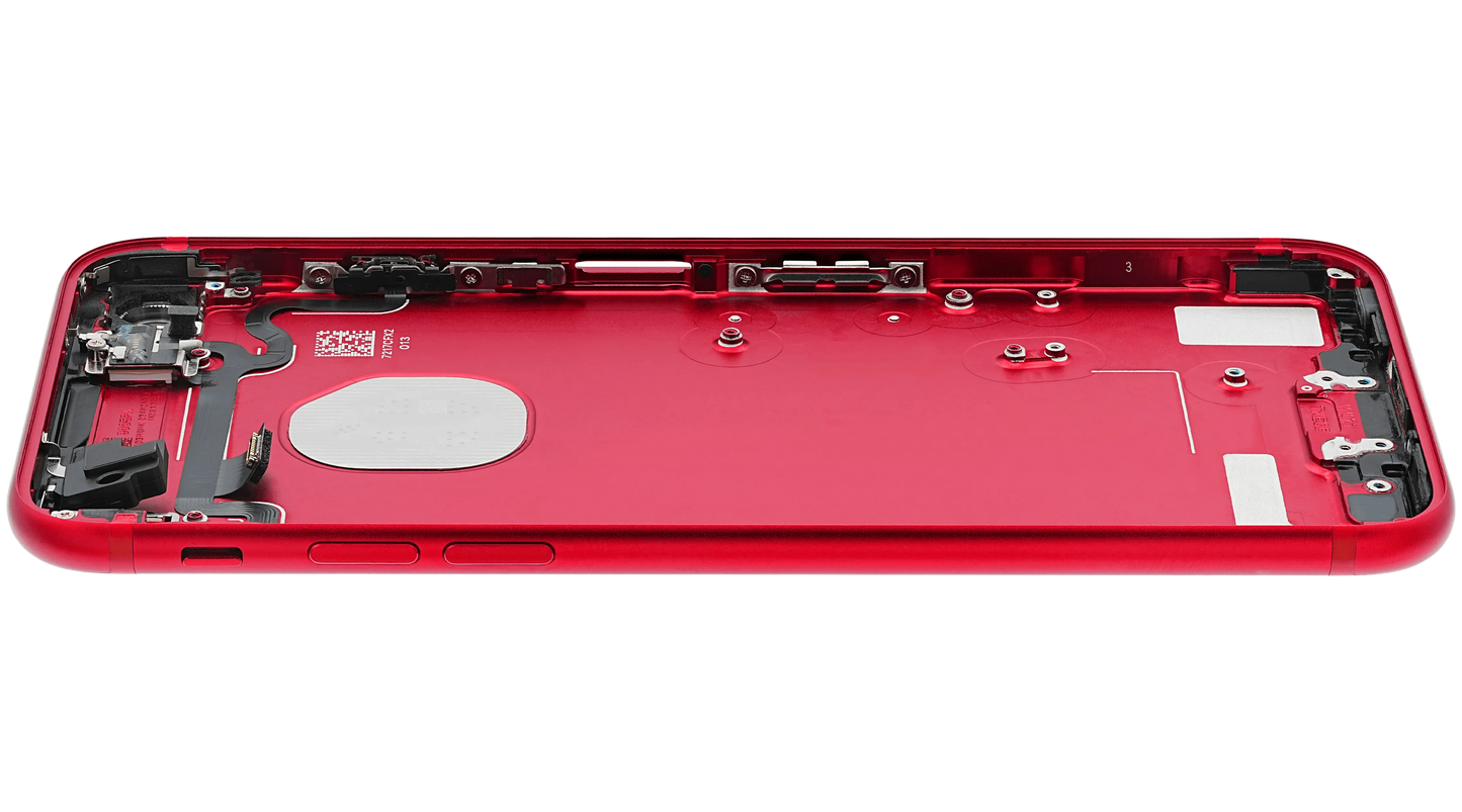 Back Housing W/ Small Components Pre-Installed For iPhone 7 (Pull) (Red)