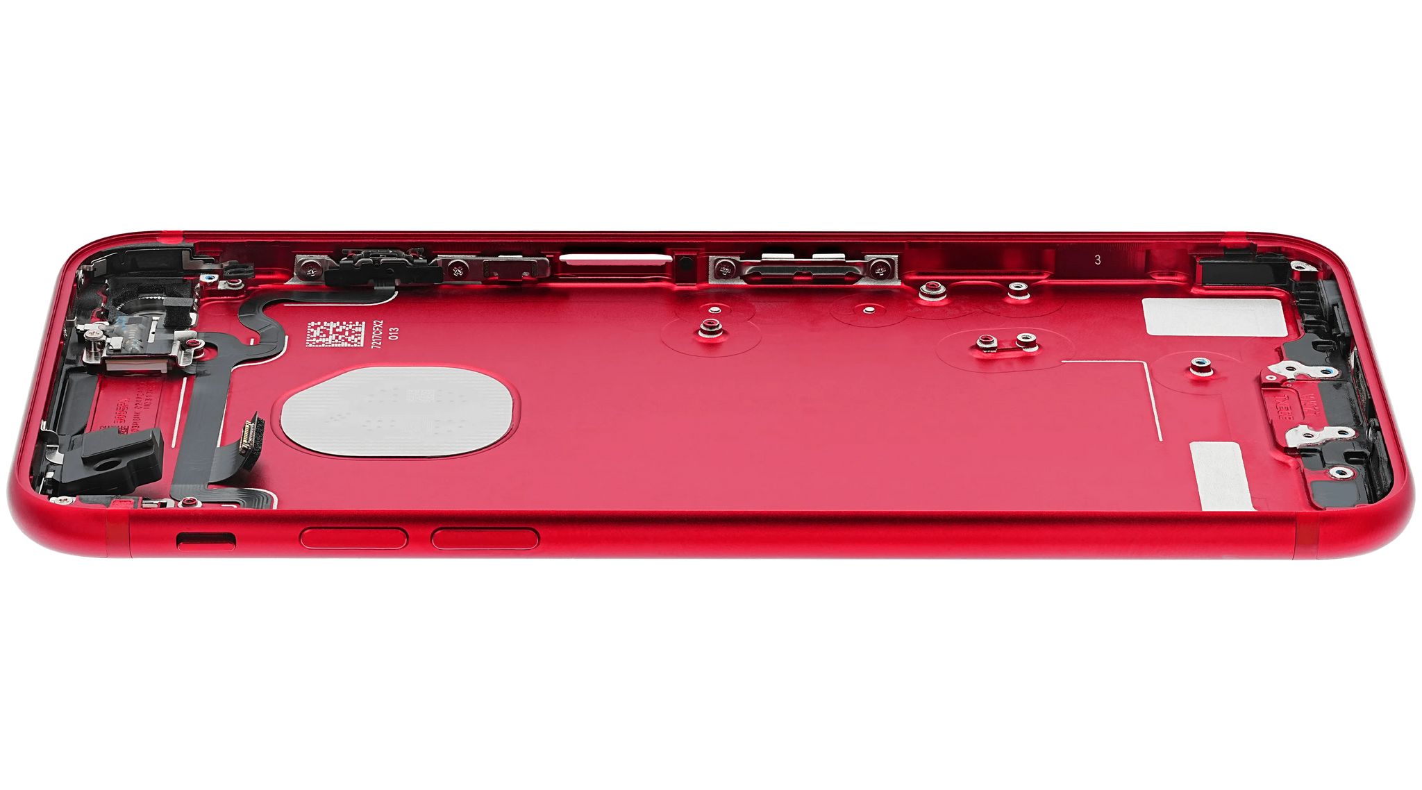 Back Housing W/ Small Components Pre-Installed For iPhone 7 (Pull) (Red)