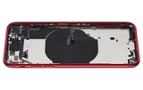 Back Housing W/ Small Components Pre-Installed For iPhone SE (2022) (Pull) (Red)
