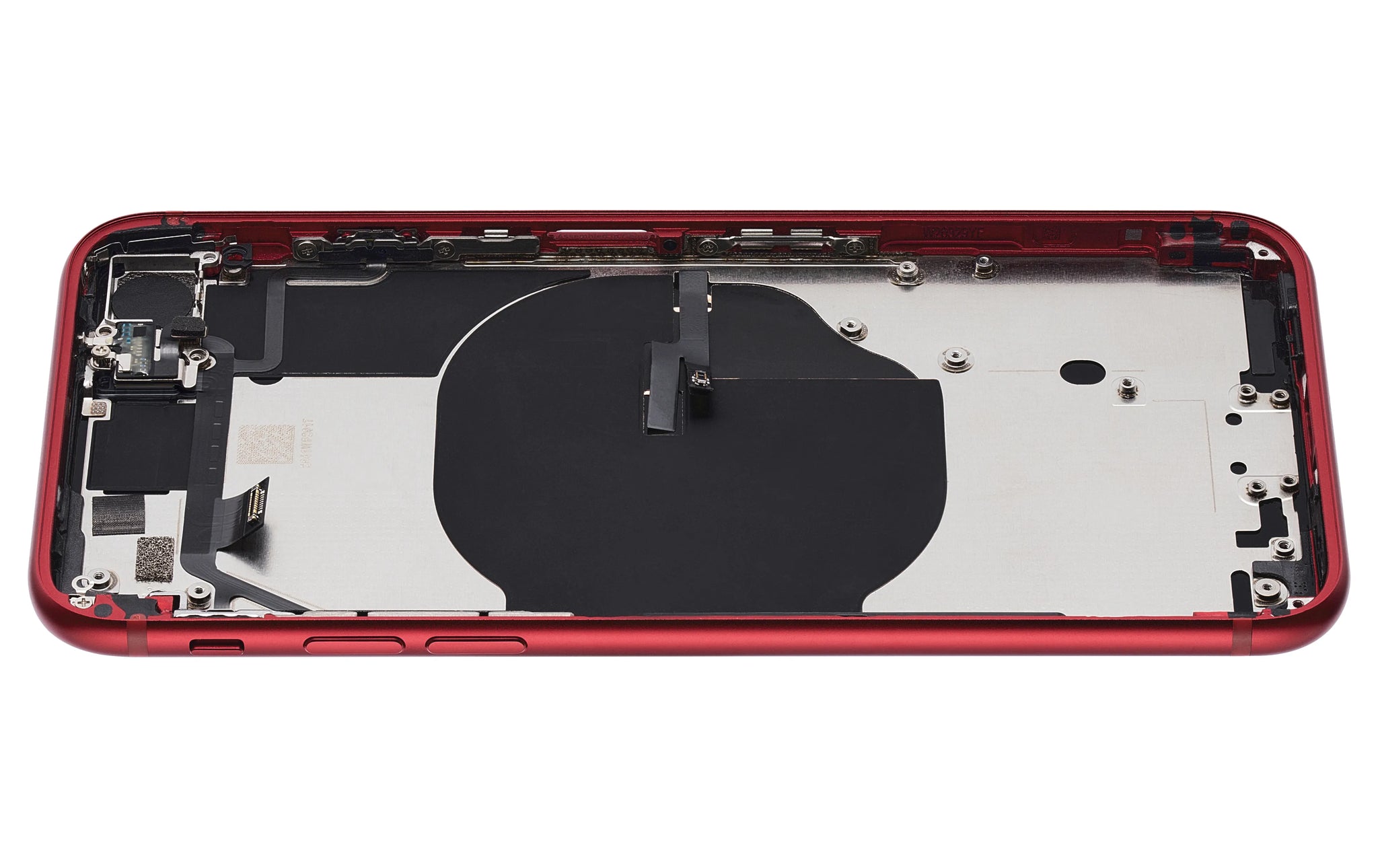 Back Housing W/ Small Components Pre-Installed For iPhone SE (2022) (Pull) (Red)