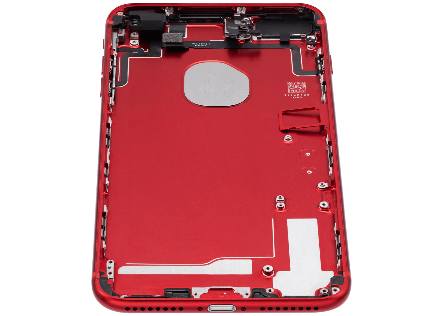 Back Housing W/ Small Components Pre-Installed For iPhone 7 Plus (Pull) (Red)