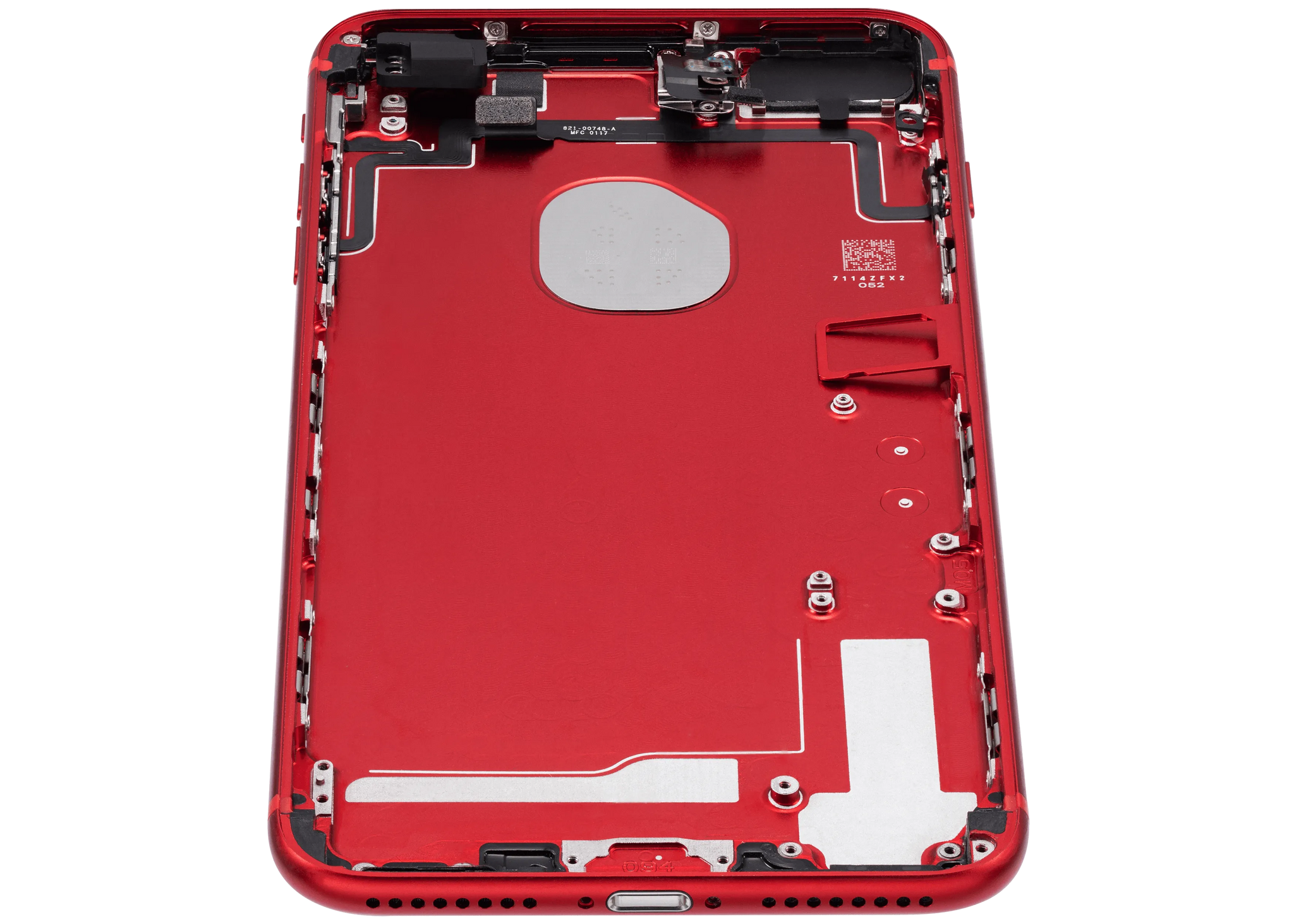 Back Housing W/ Small Components Pre-Installed For iPhone 7 Plus (Pull) (Red)