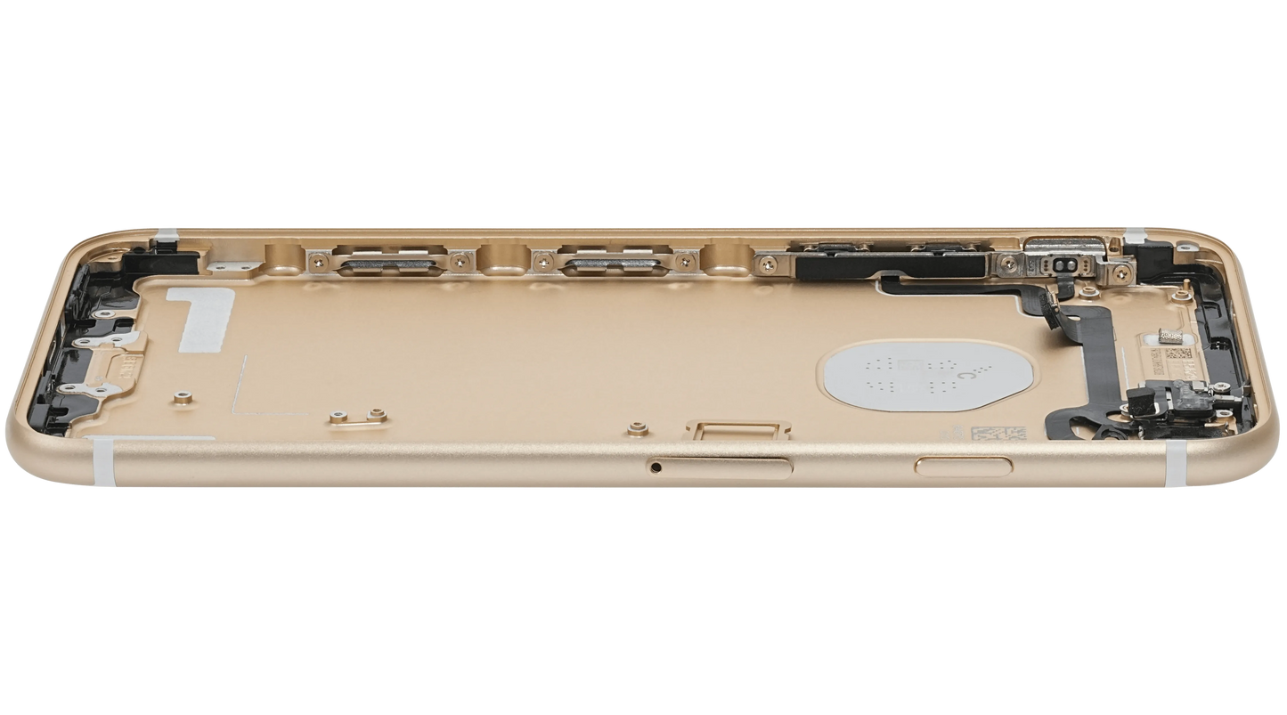 Back Housing W/ Small Components Pre-Installed For iPhone 7 (Pull) (Gold)