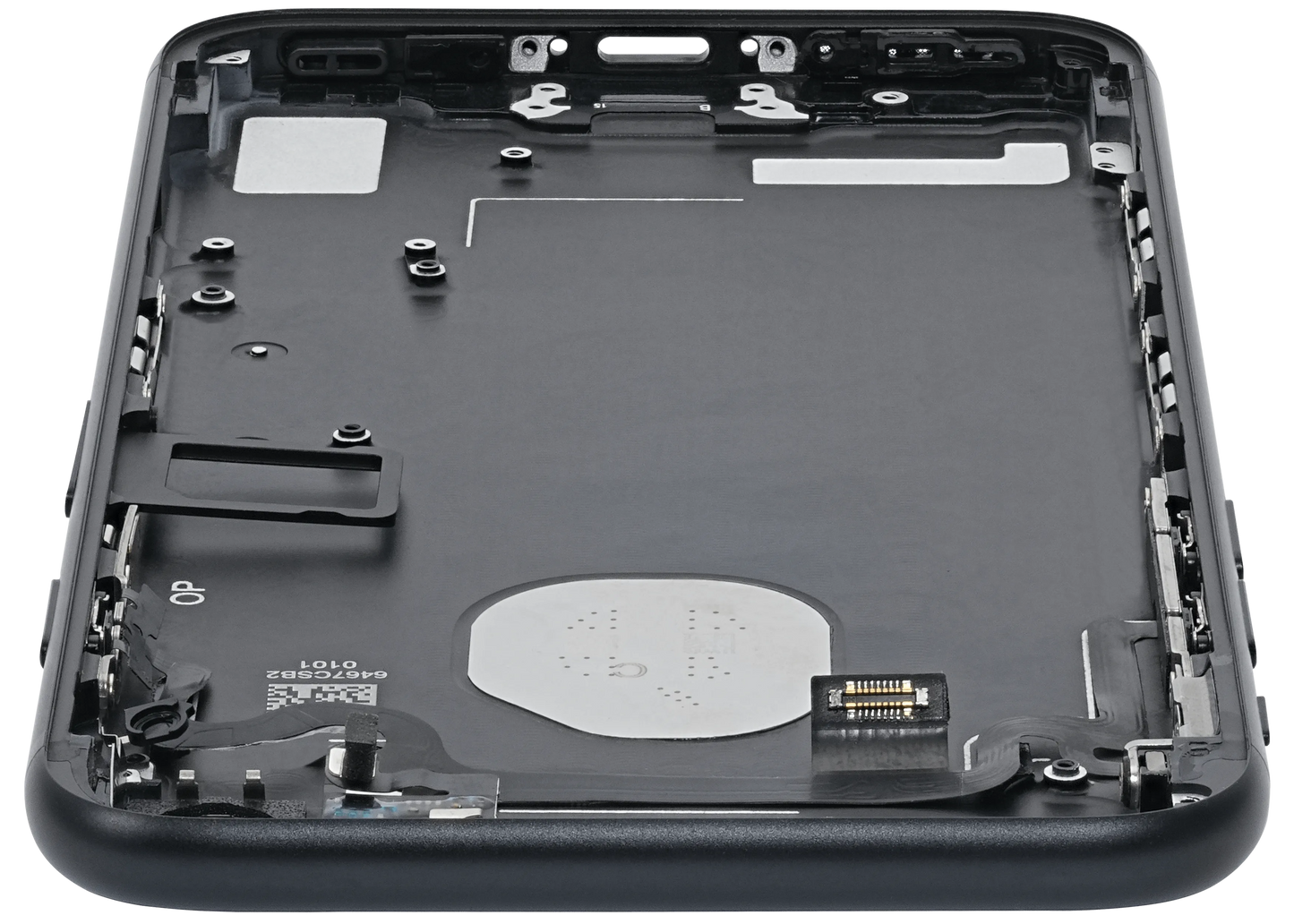 Back Housing W/ Small Components Pre-Installed For iPhone 7 (Pull) (Matte Black)