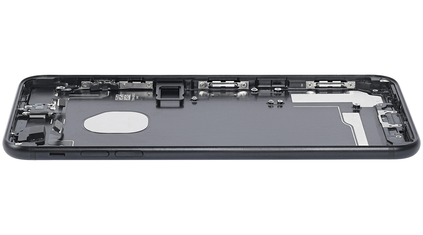Back Housing W/ Small Components Pre-Installed For iPhone 7 Plus (Pull) (Matte Black)