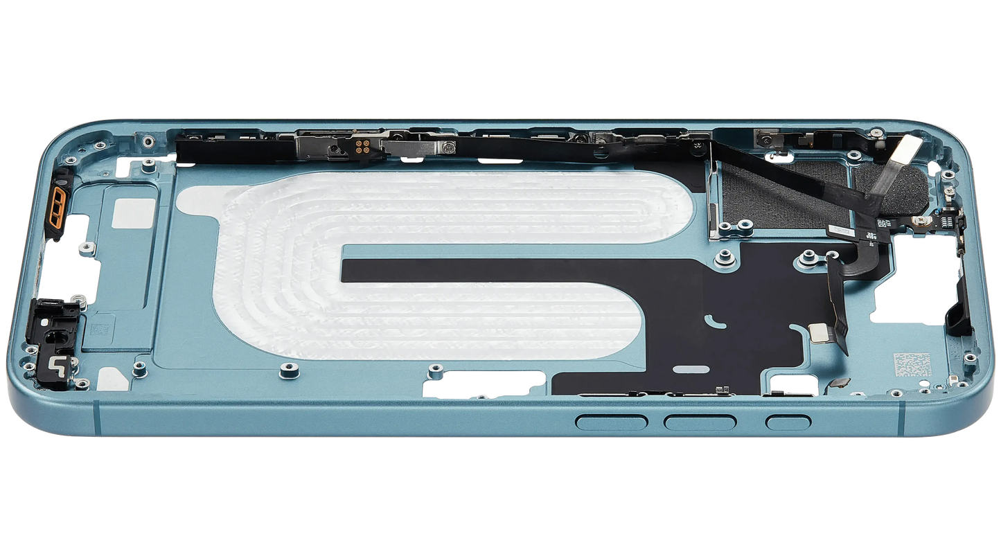 Mid-Frame Housing W/ Small Parts For iPhone 16 Plus (US Version) (Pull) (Teal)